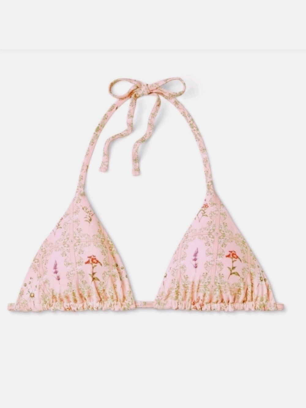 Agua Bendita for Target Pink Floral Bikini Top